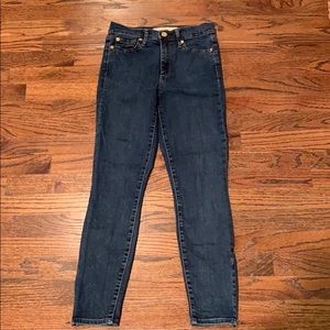 Gap blue skinny jeans size 25